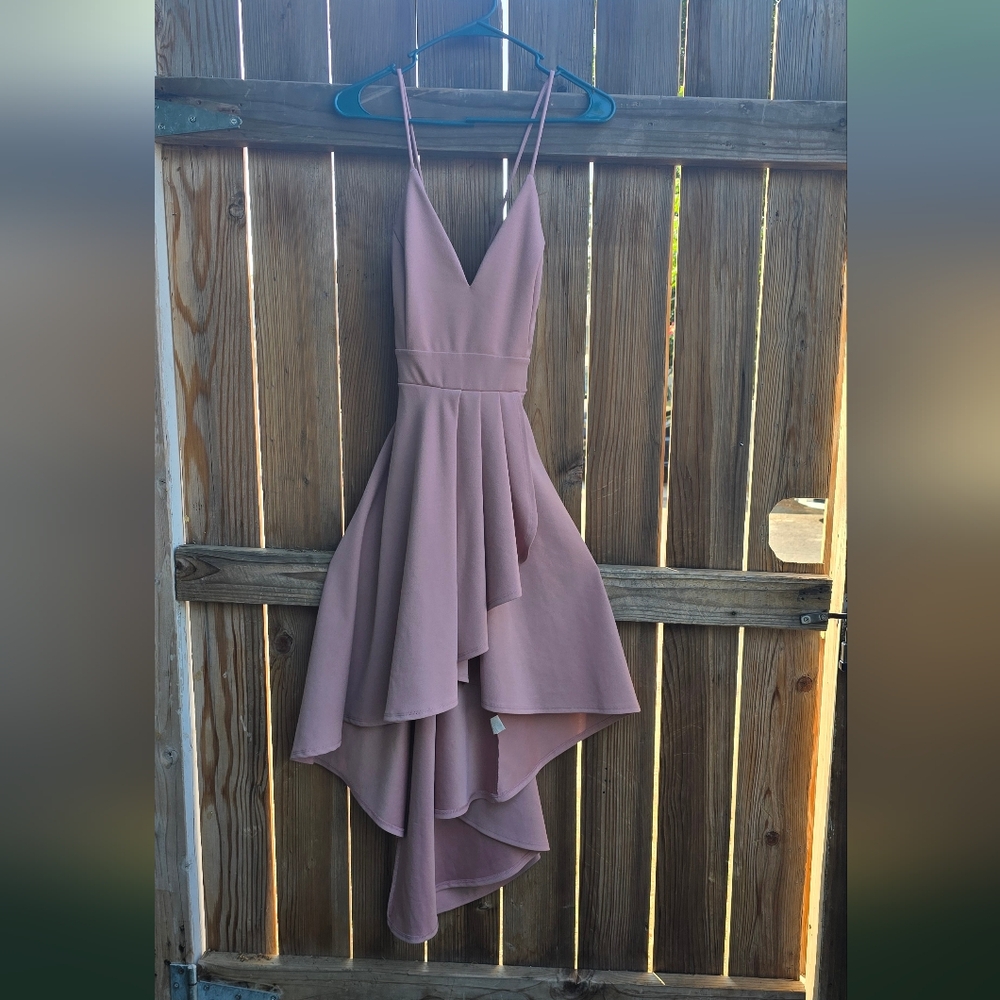 Fashion Nova Mauve High Low Dress